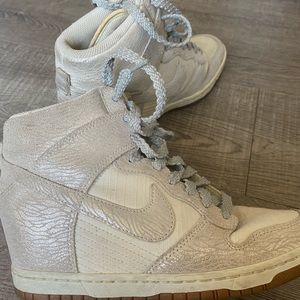 Silver Zebra Nike Dunk Wedge